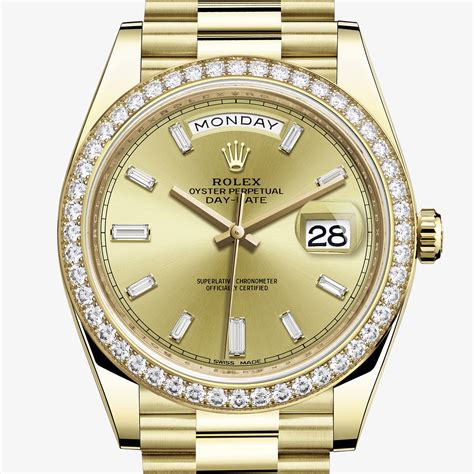 rolex day date in gold|Rolex Day-Date 40mm price.